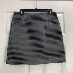 Gray & Black LOFT skirt